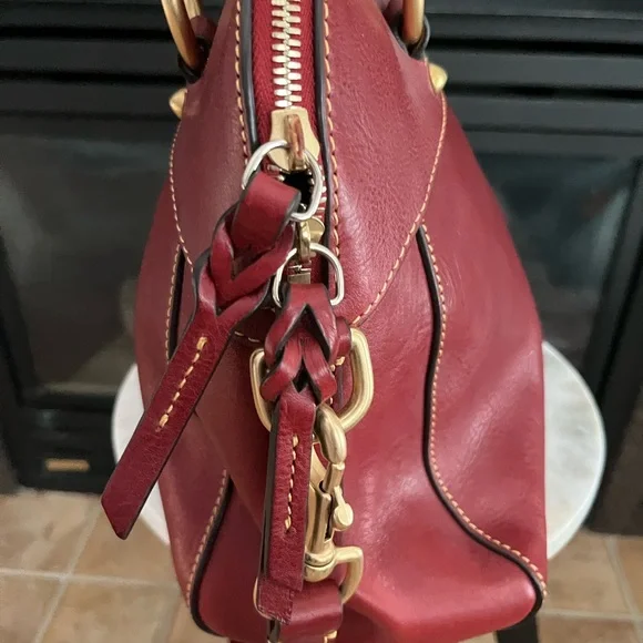Dooney & Bourke Cherry Red Shoulder Bag - Picture 4 of 8
